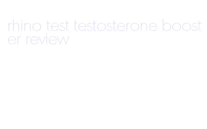 rhino test testosterone booster review