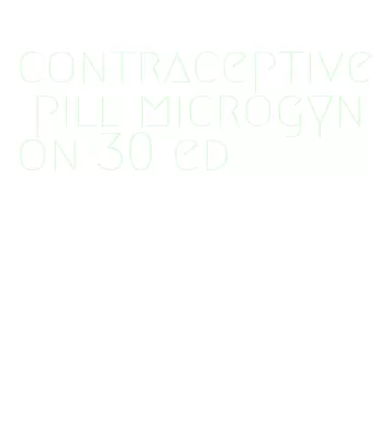 contraceptive pill microgynon 30 ed