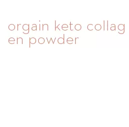 orgain keto collagen powder