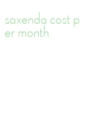 saxenda cost per month