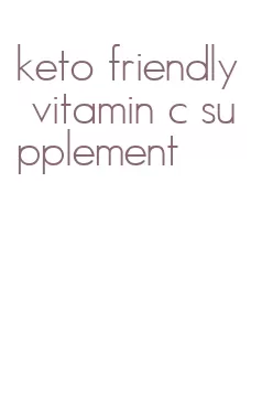 keto friendly vitamin c supplement