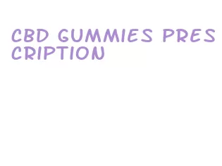 cbd gummies prescription