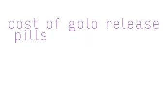 cost of golo release pills