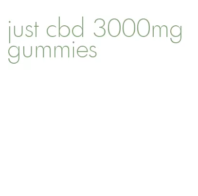 just cbd 3000mg gummies