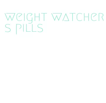 weight watchers pills