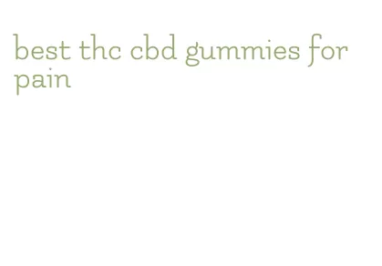 best thc cbd gummies for pain