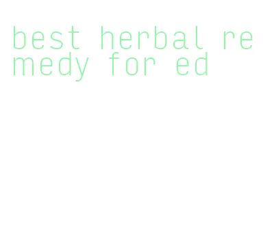 best herbal remedy for ed