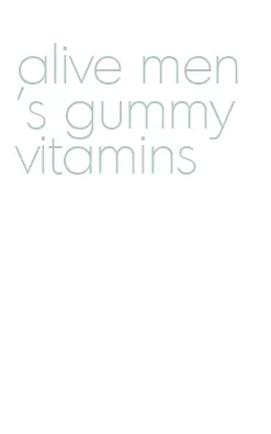 alive men's gummy vitamins