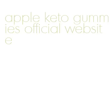 apple keto gummies official website