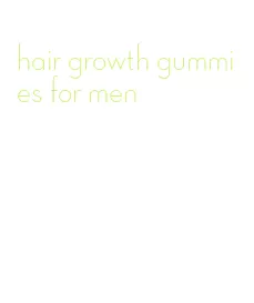 hair growth gummies for men