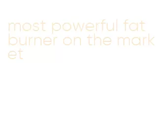 most powerful fat burner on the market