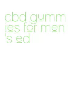 cbd gummies for men's ed