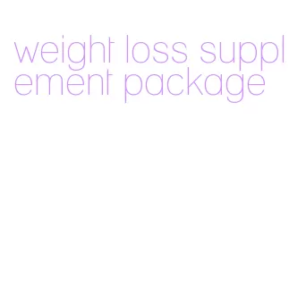 weight loss supplement package