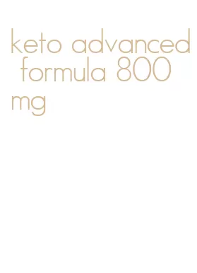 keto advanced formula 800 mg