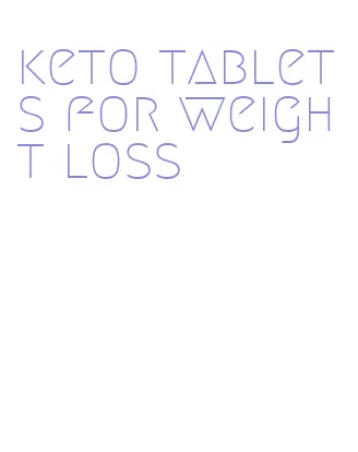 keto tablets for weight loss