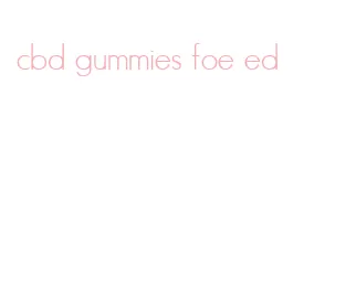 cbd gummies foe ed