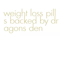 weight loss pills backed by dragons den