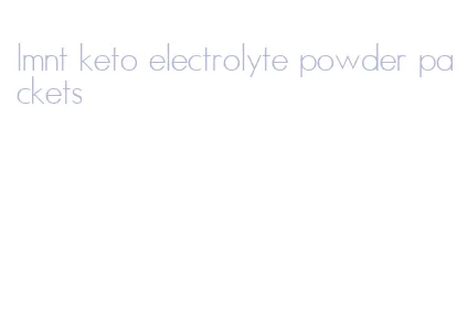 lmnt keto electrolyte powder packets