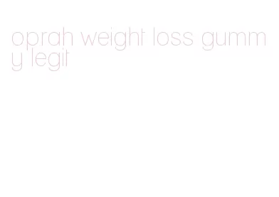 oprah weight loss gummy legit