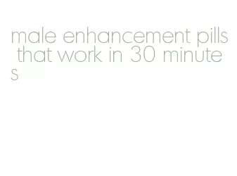 male enhancement pills that work in 30 minutes