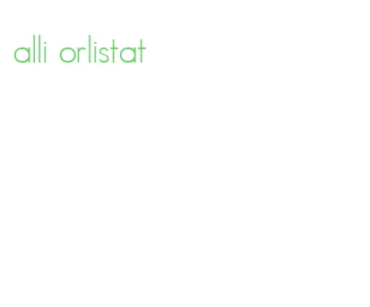 alli orlistat