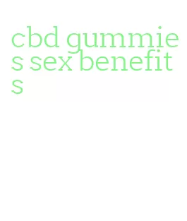 cbd gummies sex benefits