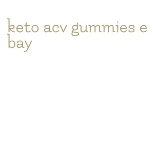 keto acv gummies ebay