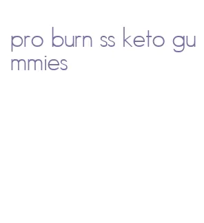 pro burn ss keto gummies