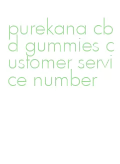 purekana cbd gummies customer service number