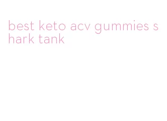 best keto acv gummies shark tank