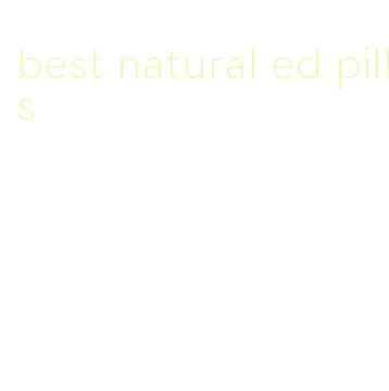 best natural ed pills