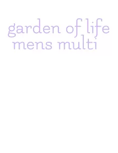 garden of life mens multi