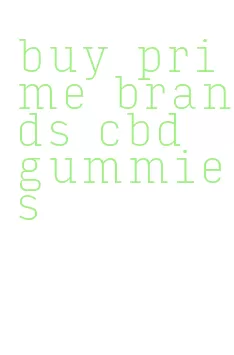 buy prime brands cbd gummies