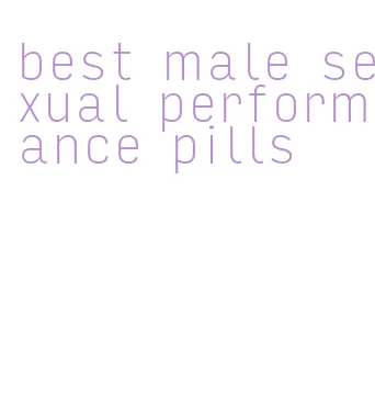 best male sexual performance pills