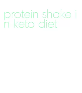 protein shake in keto diet