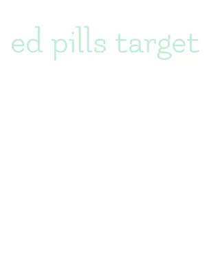 ed pills target