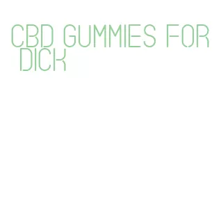 cbd gummies for dick