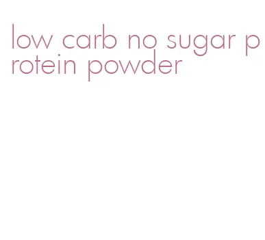 low carb no sugar protein powder