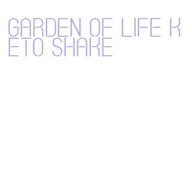 garden of life keto shake