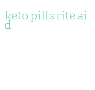 keto pills rite aid