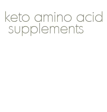 keto amino acid supplements