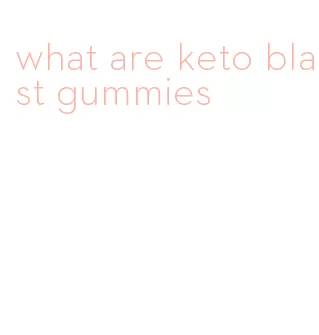 what are keto blast gummies