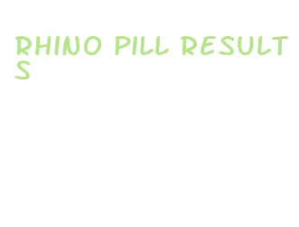 rhino pill results