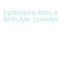 hydromins keto electrolyte powder