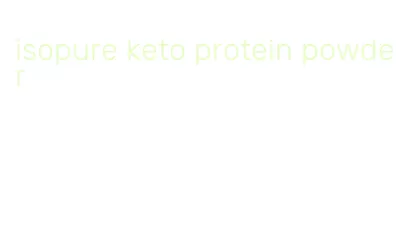 isopure keto protein powder