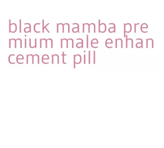 black mamba premium male enhancement pill