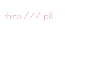 rhino 777 pill