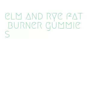 elm and rye fat burner gummies