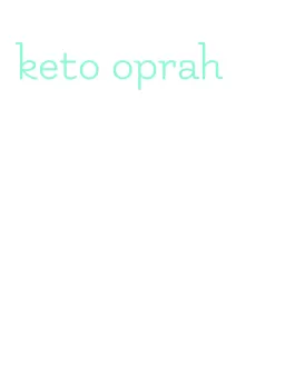 keto oprah