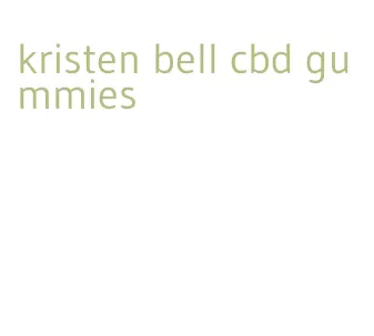 kristen bell cbd gummies